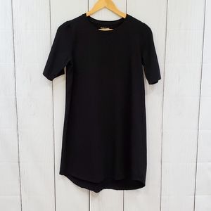 Eileen Fisher black cotton mini dress